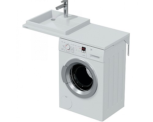 Раковина СанТа Юпитер 110 L 900131 на стиральную машину Белая