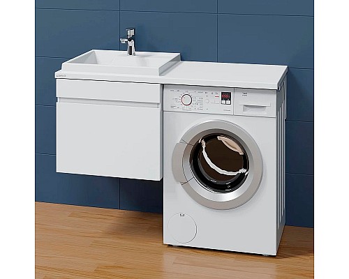 Раковина СанТа Юпитер 110 L 900131 на стиральную машину Белая