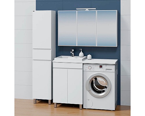 Раковина СанТа Юпитер 110 L 900131 на стиральную машину Белая