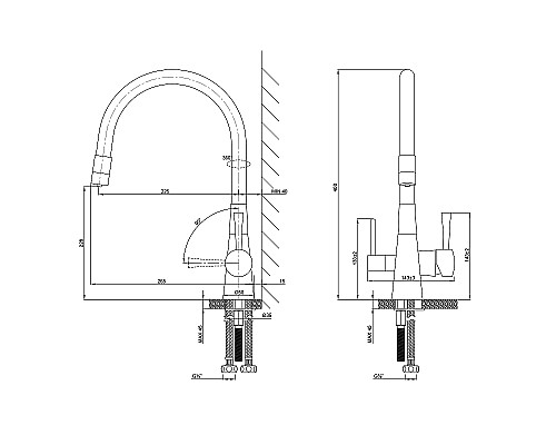Смеситель для кухни Lemark Comfort LM3075BN-Beige Никель Бежевый