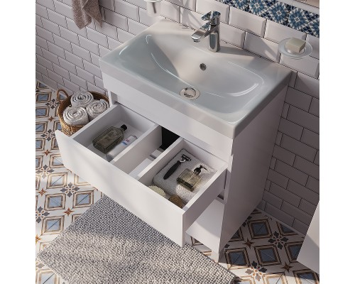 Тумба с раковиной Iddis Zodiac 60 Белая
