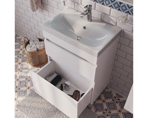 Тумба с раковиной Iddis Zodiac 60 Белая