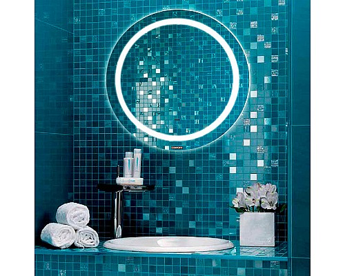 Зеркало Comforty Круг 75 00-00013782 с подсветкой с бесконтактным выключателем