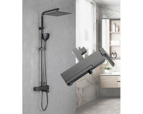 Душевая система Gappo G17-9 G2417-9 Оружейная сталь