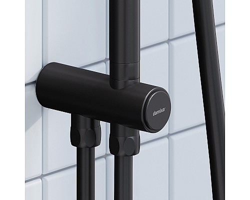 Душевая система Damixa Merkur 940000300 Черная матовая