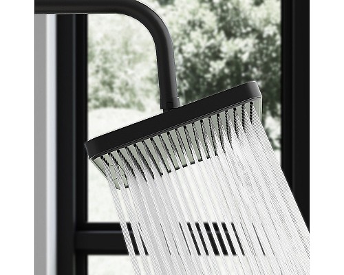 Душевая система Damixa Merkur 940000300 Черная матовая