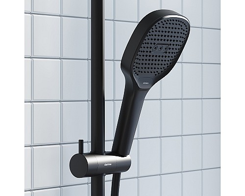 Душевая система Damixa Merkur 940000300 Черная матовая
