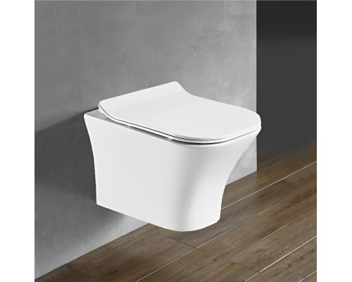 Унитаз Ceruttispa Vettore Aria MW CT9242 подвесной Белый матовый с сиденьем Микролифт