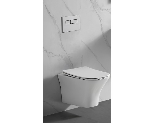 Унитаз Ceruttispa Vettore Aria MW CT9242 подвесной Белый матовый с сиденьем Микролифт