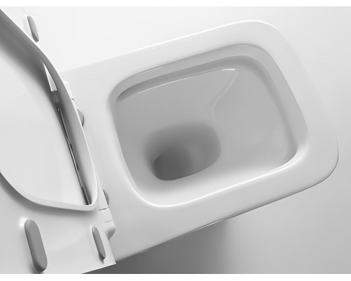 Унитаз Ceruttispa Vettore Aria MW CT9242 подвесной Белый матовый с сиденьем Микролифт