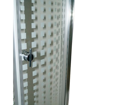 Душевой уголок Parly 90x90 Z9111 профиль Хром стекло прозрачное с рисунком