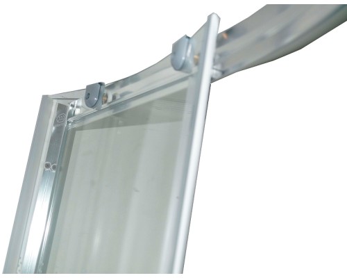 Душевой уголок Parly 90x90 Z9111 профиль Хром стекло прозрачное с рисунком