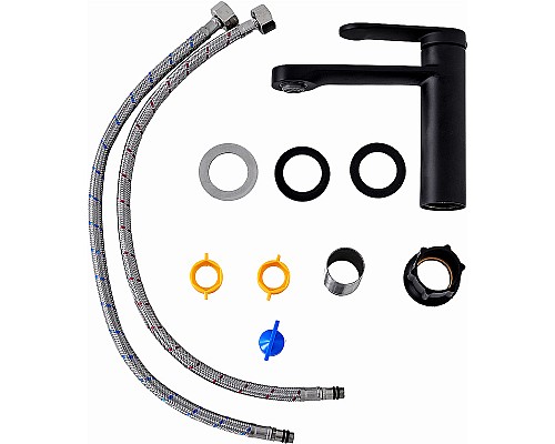 Смеситель для раковины Orange Vesper M10-021b Черный матовый