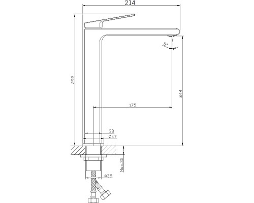 Смеситель для раковины Orange Gauss M30-121cr Хром