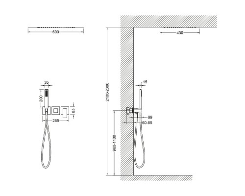 Душевая система Timo Selene SX-2129/17SM Золото матовое