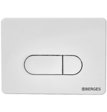 Клавиша смыва Berges Novum D4 040034 Soft Touch Белая