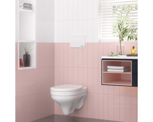Клавиша смыва Berges Novum D4 040034 Soft Touch Белая