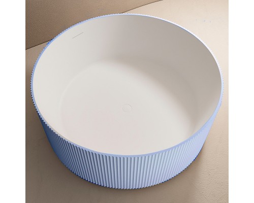 Ванна из искусственного камня Abber Stein 150x150 AS9679Blau Голубая без гидромассажа