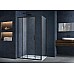 Душевая стенка Vincea Alpha 90 VSG-3AL900CLB профиль Черный стекло прозрачное