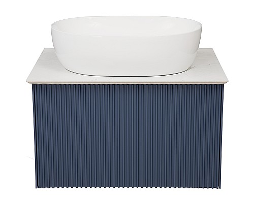 Тумба под раковину La Fenice Terra 60 FNC-01-TER-BG-60 подвесная Синяя матовая