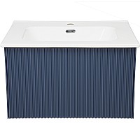 Тумба под раковину La Fenice Terra 60 FNC-01-TER-BG-60 подвесная Синяя матовая