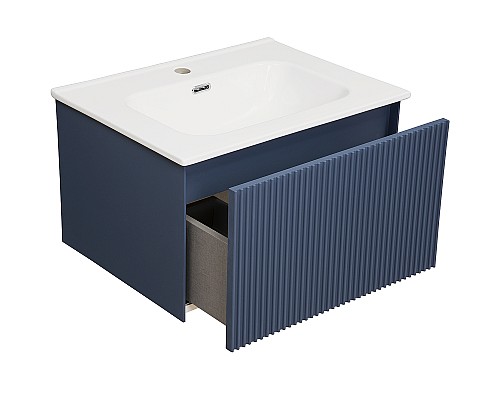 Тумба под раковину La Fenice Terra 60 FNC-01-TER-BG-60 подвесная Синяя матовая