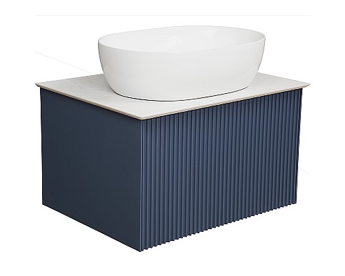 Тумба под раковину La Fenice Terra 60 FNC-01-TER-BG-60 подвесная Синяя матовая