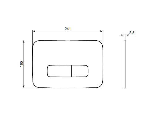 Клавиша смыва Ideal Standard Oleas M3 R0459AW Белый шелк
