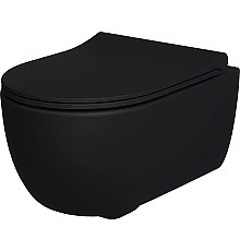 Унитаз Ambassador Abner 103T20201R-102T20201S подвесной Черный матовый с сиденьем Микролифт