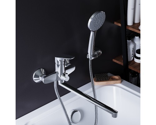 Смеситель для ванны Damixa Jupiter 779500001 универсальный Хром