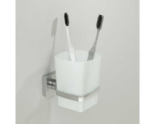 Стакан для зубных щеток WasserKRAFT Rhin K-8728 Хром