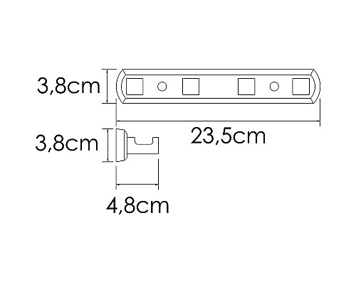 Вешалка для полотенец WasserKRAFT Rhin K-8774 Хром