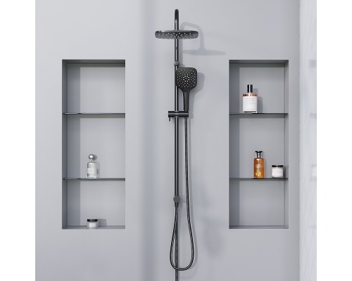 Душевая система Damixa Eclipse 931000300 Черная матовая