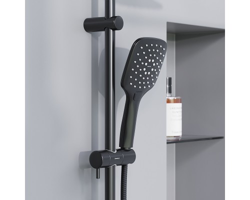 Душевая система Damixa Eclipse 931000300 Черная матовая