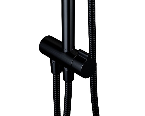Душевая система Damixa Jupiter 977000300 Черная матовая