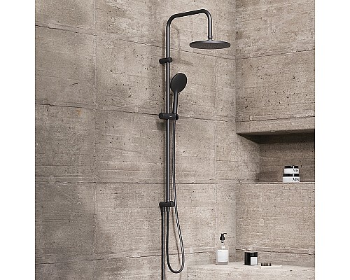 Душевая система Damixa Jupiter 977000300 Черная матовая