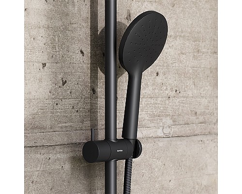 Душевая система Damixa Jupiter 977000300 Черная матовая