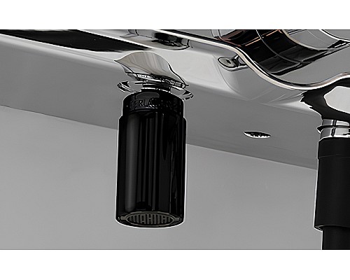 Душевая система WasserKRAFT A114.255.218.CB Thermo с термостатом Черная матовая