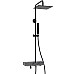 Душевая система WasserKRAFT A114.255.218.CB Thermo с термостатом Черная матовая