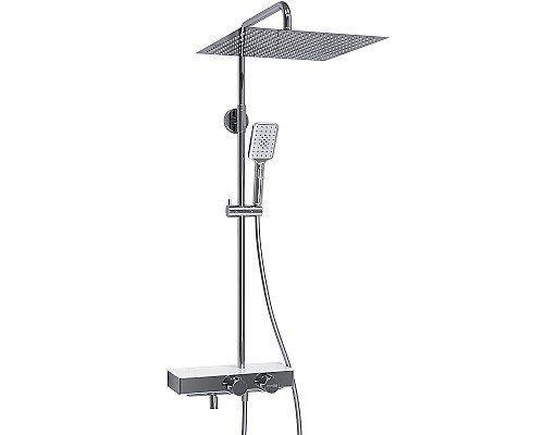 Душевая система WasserKRAFT A113.119.126.CH Thermo с термостатом Хром Белая