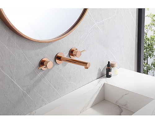 Смеситель для раковины Abber Emotion AF88121RG Розовое золото