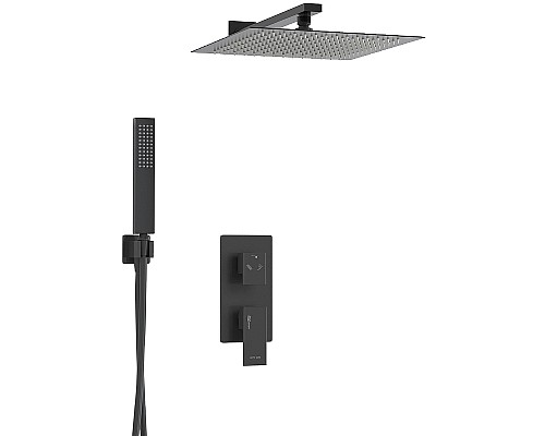 Душевая система WasserKRAFT A16162 Черная матовая