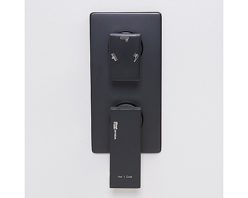 Душевая система WasserKRAFT A16162 Черная матовая