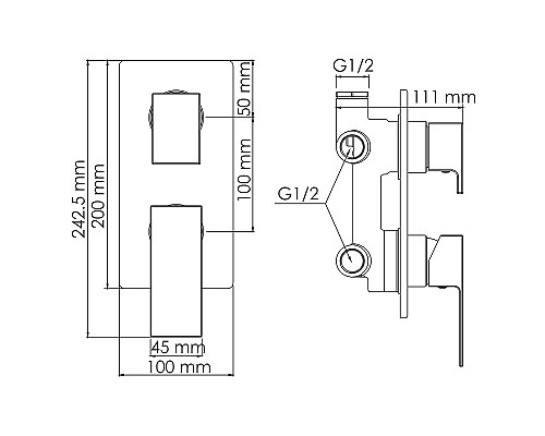 Душевая система WasserKRAFT A16162 Черная матовая
