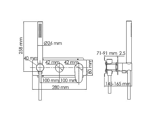 Душевая система WasserKRAFT A16116 Хром