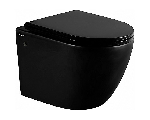 Унитаз Abber Bequem AC1103MB подвесной Черный матовый с сиденьем Микролифт