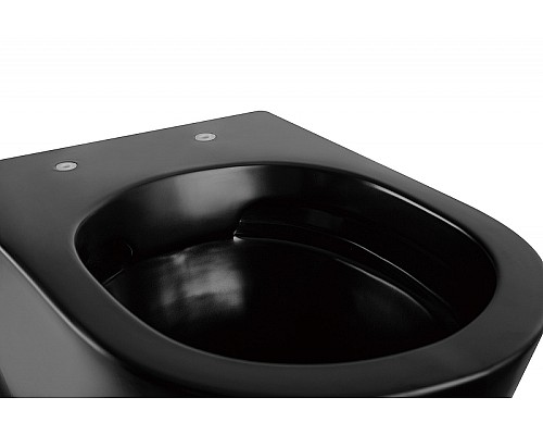 Унитаз Abber Bequem AC1103MB подвесной Черный матовый с сиденьем Микролифт