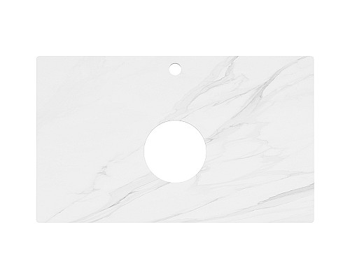 Столешница под раковину Kerama Marazzi Plaza Classic Neo Монте тиберио 80 PL1.SG507120R\80 Белый мрамор