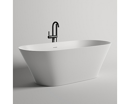 Ванна из искусственного камня Salini Mona 180х80 102911G Белая глянцевая