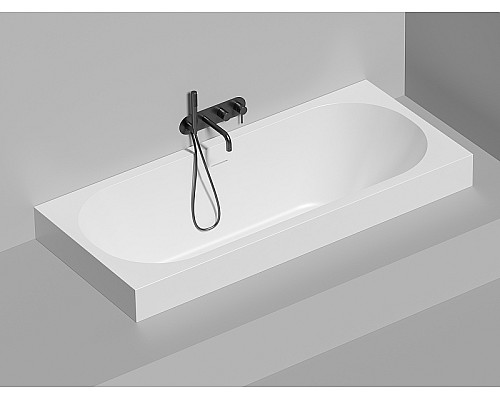 Ванна из искусственного камня Salini Ornella Axis Kit 180х80 103521M Белая матовая